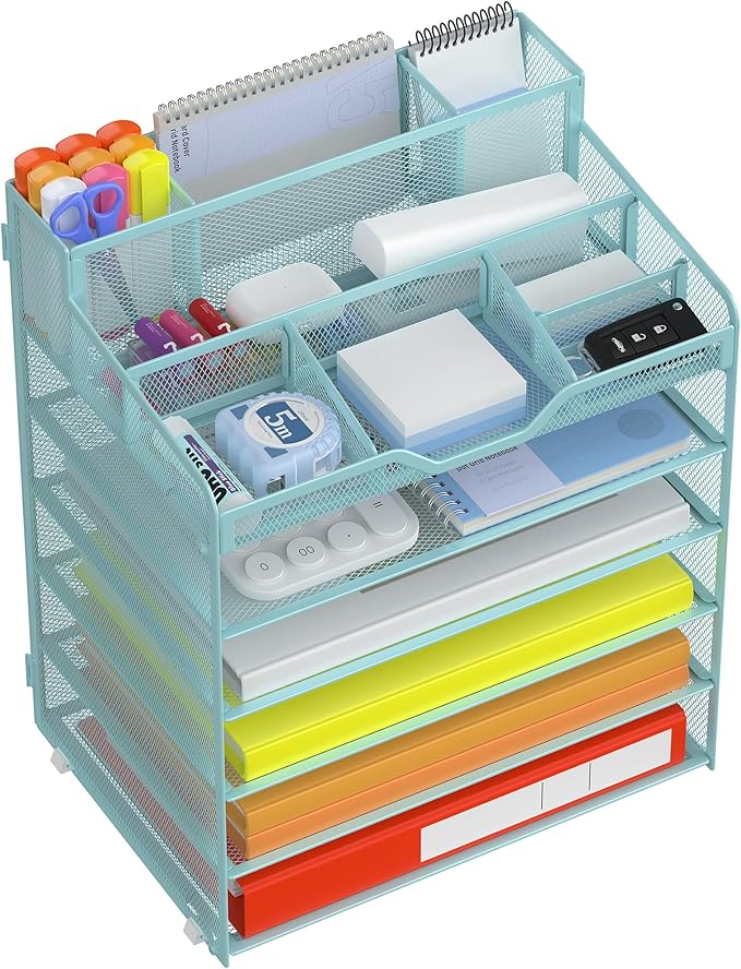 Docnest 6 Tier Mesh Desk Organizer by DocNest