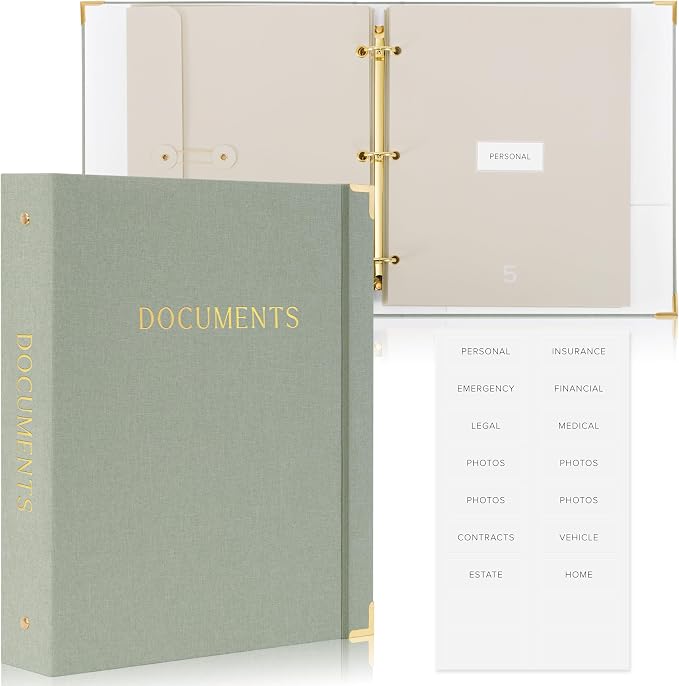 Important Document Organizer Set by ZICOTO