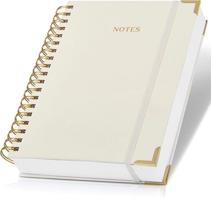 Aesthetic Thick Spiral Notebook Journal by ZICOTO