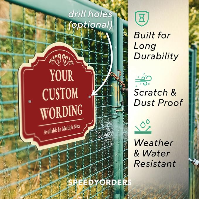 Custom Decorative Outdoor Metal Sign - Image 6