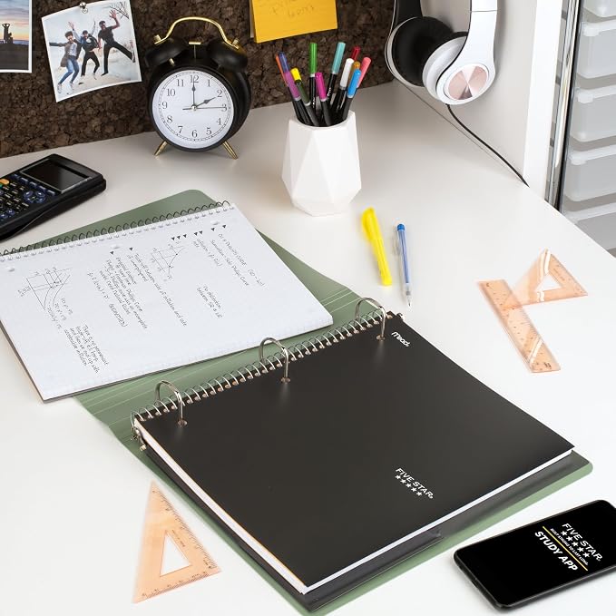 Five Star Spiral Notebook + Study App, 1 Subject, Graph Ruled Paper, 8-1/2" x - Image 7
