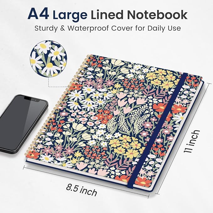 Taja Large Spiral Lined Journal - Image 2