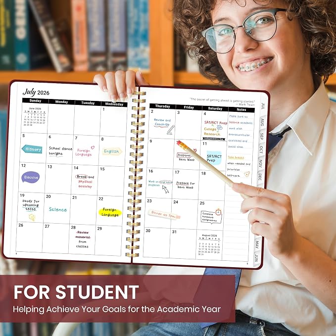 Planner 2026-2027 for Women & Men, Academic Monthly and Weekly Calendar Planner - Image 6