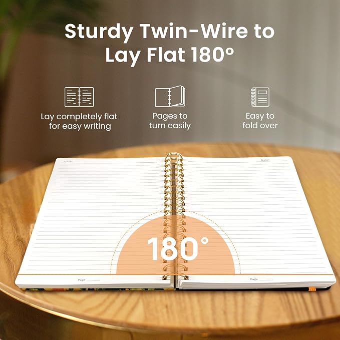 Lined Spiral Notebook Journal for Work, 300 Pages Thick B5 College Ruled - Image 4