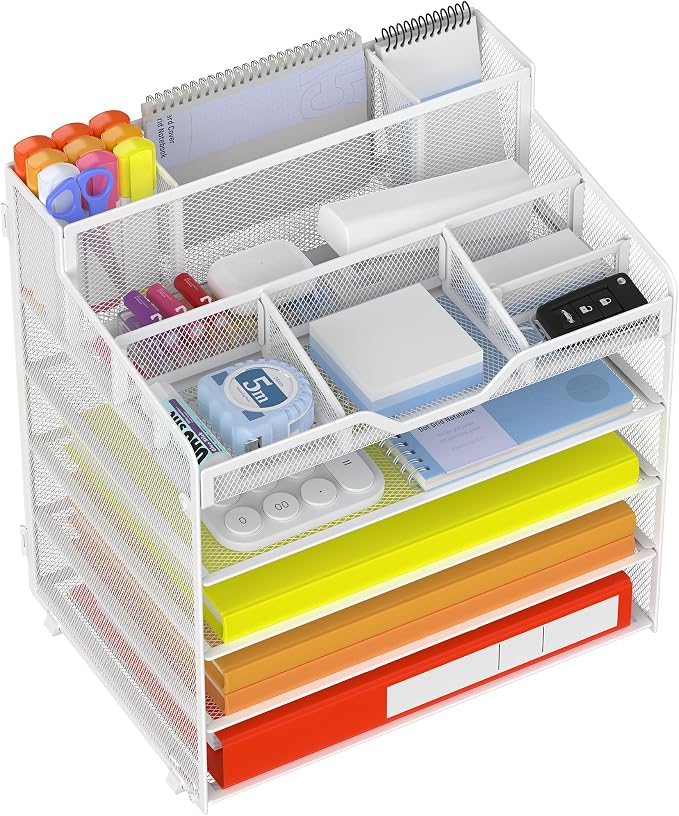 Docnest 5 Tier Mesh Desk Organizer by DocNest