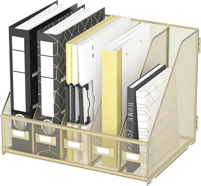 DALTACK Desk Organizers Metal Magazine File Holder by DALTACK