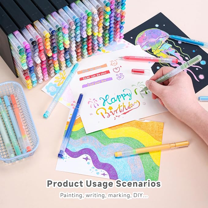 DICEKOO 216 Pack Acrylic Gel Pens - Image 5
