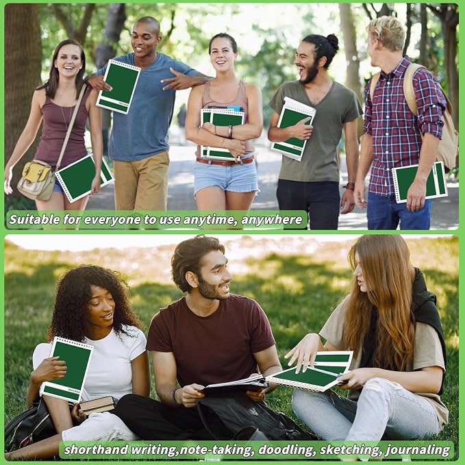 16 Pack Steno Pads 6 x 9 in Top Spiral Notebook Bulk Pack 960 Total Sheets - Image 6