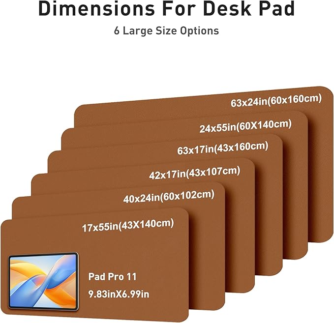 Aothia Faux Leather Desk Mat - Image 5