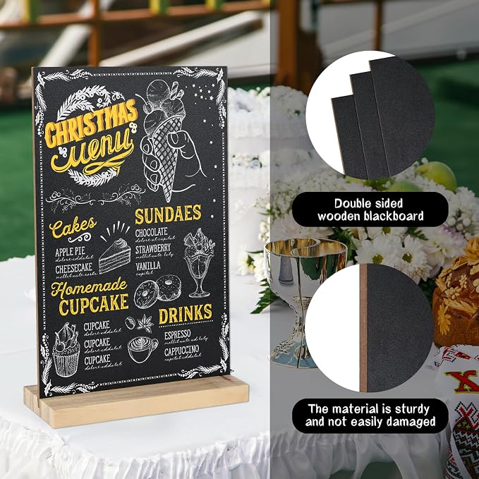 BOUBONI 1 Pack Small Chalkboard Signs - Image 5
