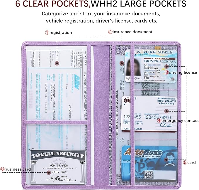 Car Registration and Insurance Card Holder - Image 3