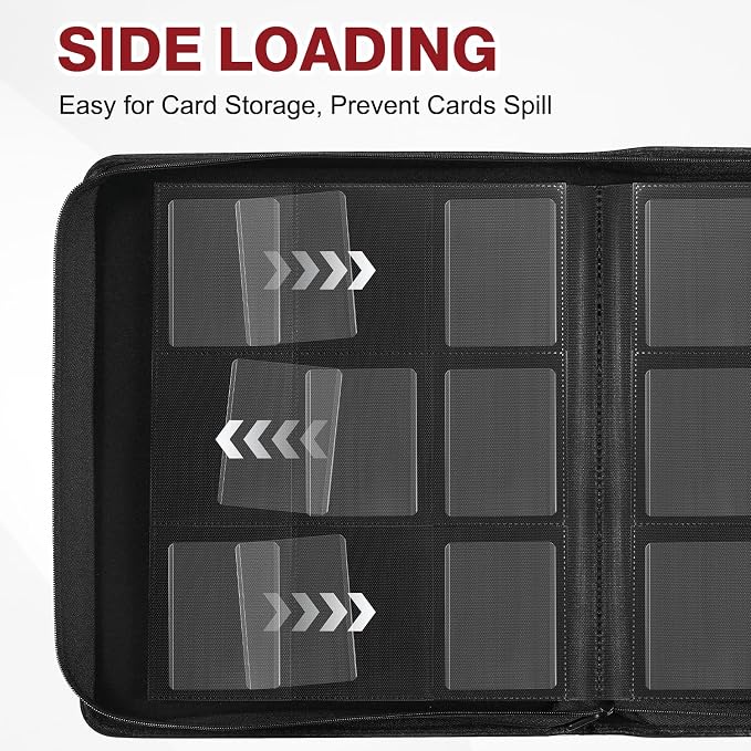 Toploader Binder, Holds 360 Toploaders, 100 Toploaders INCLUDED, 9-Pocket PU - Image 7