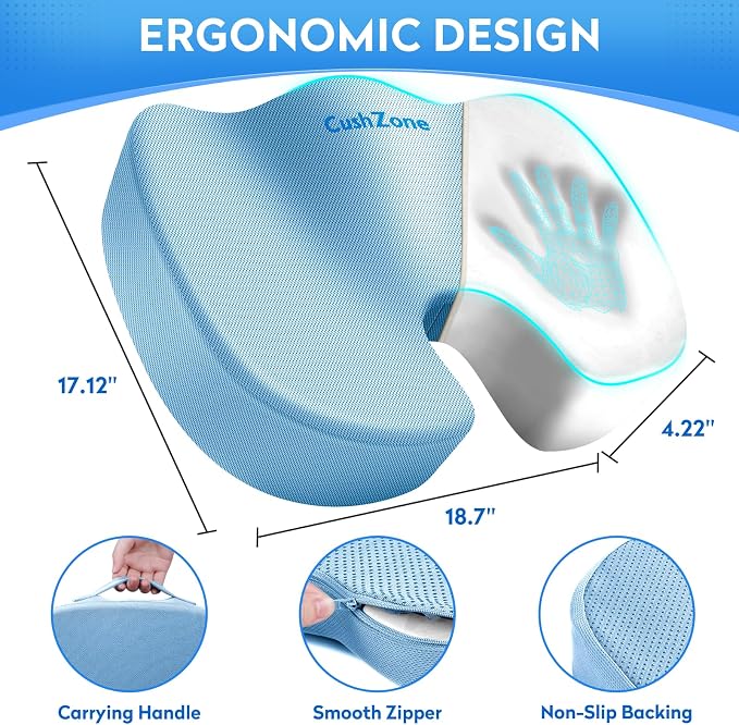 XXL Seat Cushion Office Car Seat Cushion, Memory Foam Cushion - Image 4