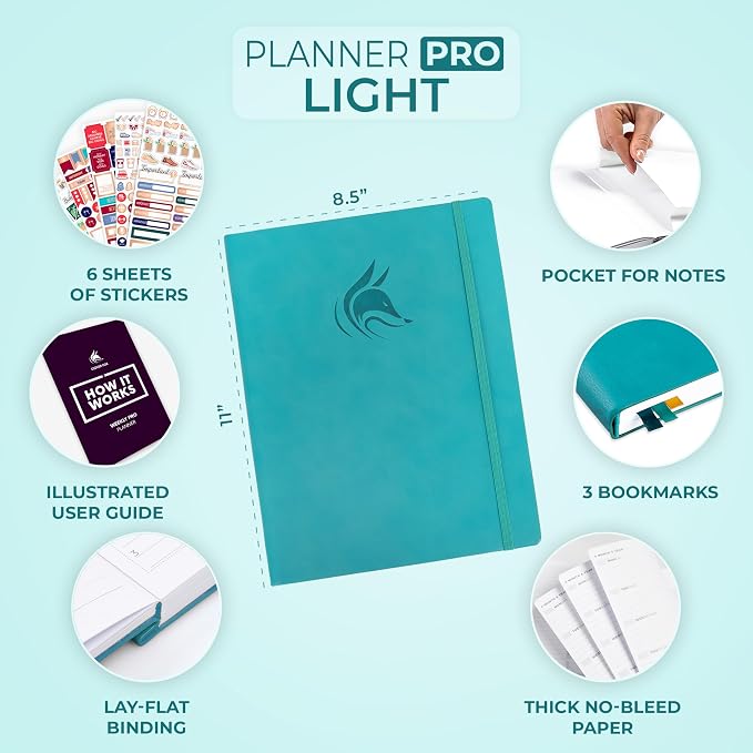 Clever Fox Planner PRO Light – Weekly & Monthly Life Planner to Increase - Image 2