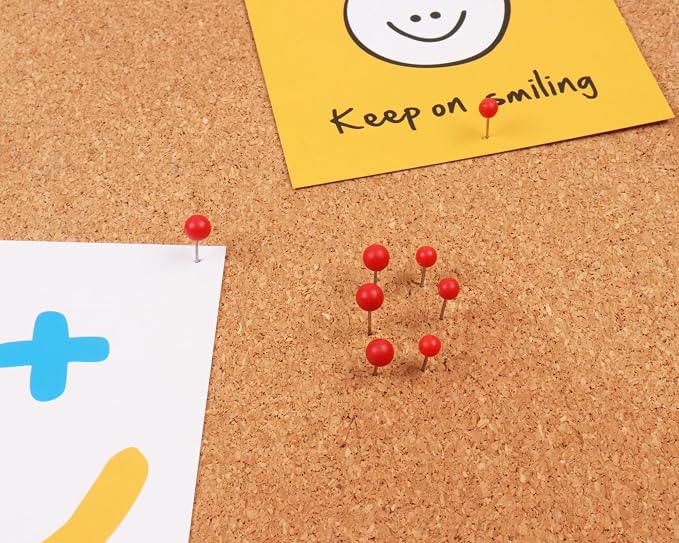 500 PCS Push Pins Red Map Tacks 1/8 inch Round Head - Image 5
