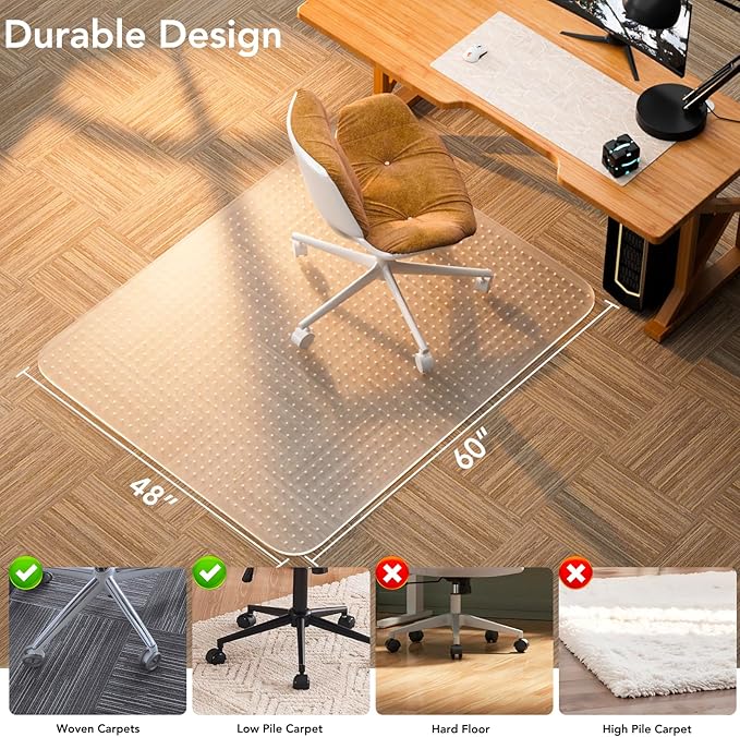 Office Chair Mat for Low Pile Carpet - Image 2