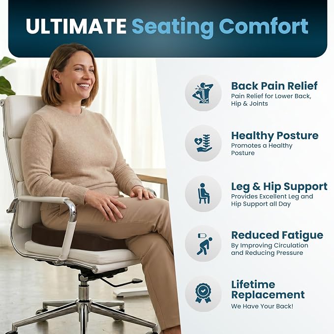 ComfiLife Extra Large Gel & Memory Foam Seat Cushion - Image 7