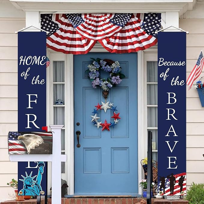 Independence Day American Eagle Flag Mailbox Covers, 4th of July Magnetic - Image 4