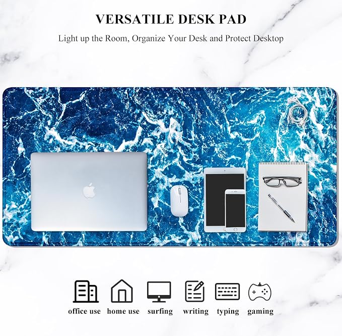 Auhoahsil Large Mouse Pad, XXL Desk Pad, Extened Mousepad 31.5" x 11.8" - Image 7