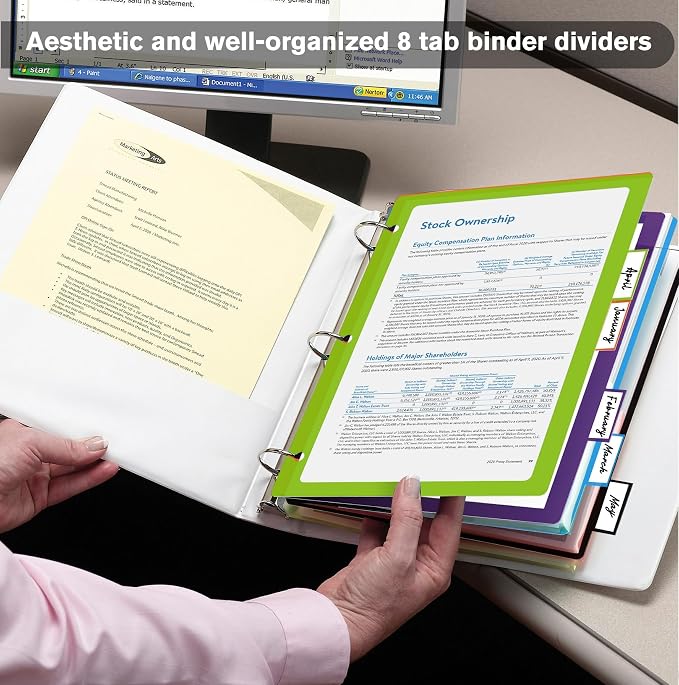 HABGP 16Pcs/2 Set 8 Tab Dividers - Image 6