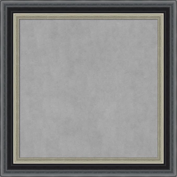Amanti Art Black Framed Magnetic Board 15x15 X-Small Vision Board by AmantiArt