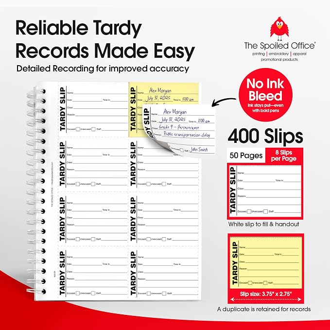 The Spoiled Office Tardy Slip Book - Image 2