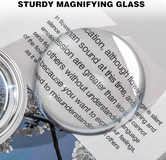 2Pcs 3.1inch Crystal Dome Magnifying Paperweight, Paper Weights - Image 3