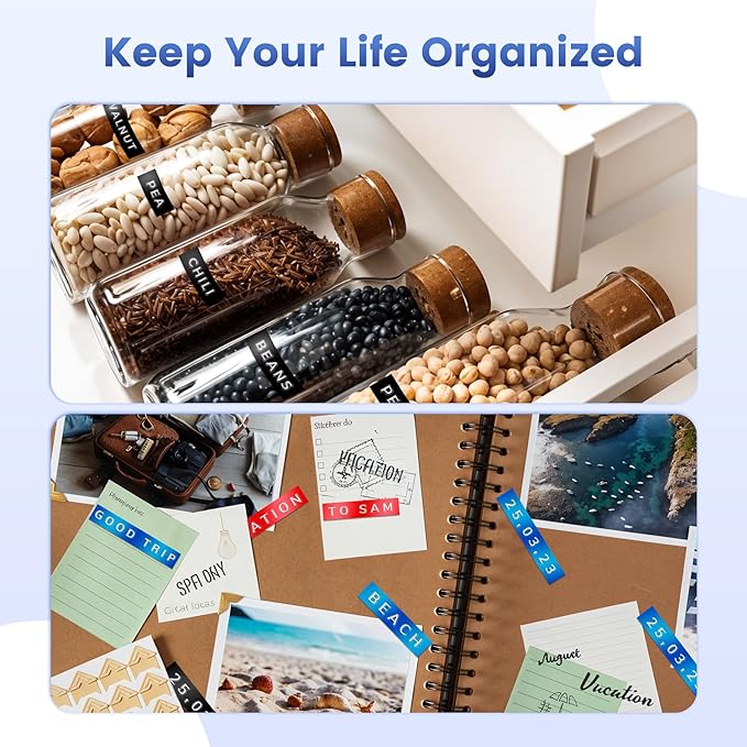 Embossing Label Maker ,Vintage Embossed Label Maker Machine with Tapes,Manual Retro Labeler ,Old School Embosser with 3 Rolls 9mm 3D Embossing Tapes for Home Marking Office Kids DIY Crafting - Blue-DeskLoop Office