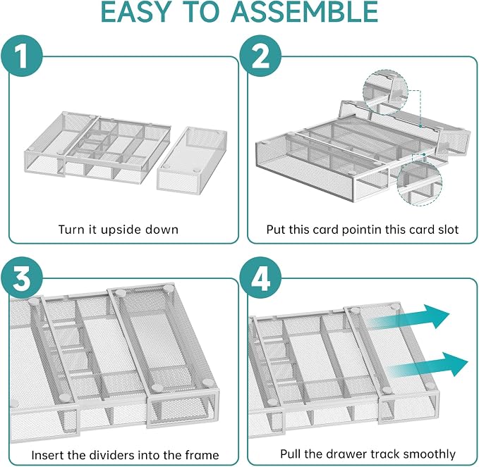 Expandable Desk Drawer Organizer Tray - Image 3