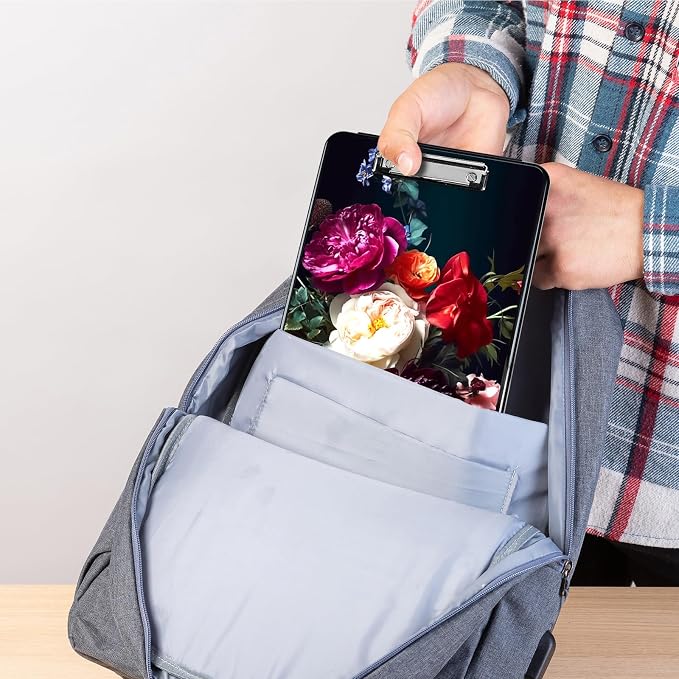 Clipboard with Storage, Plastic Storage Clipboard with Low Profile Clip - Image 7