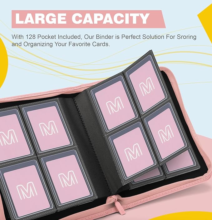 Toploader Binder, 4-Pocket Side Load Trading Card Album, Holds 128 Cards - Image 2