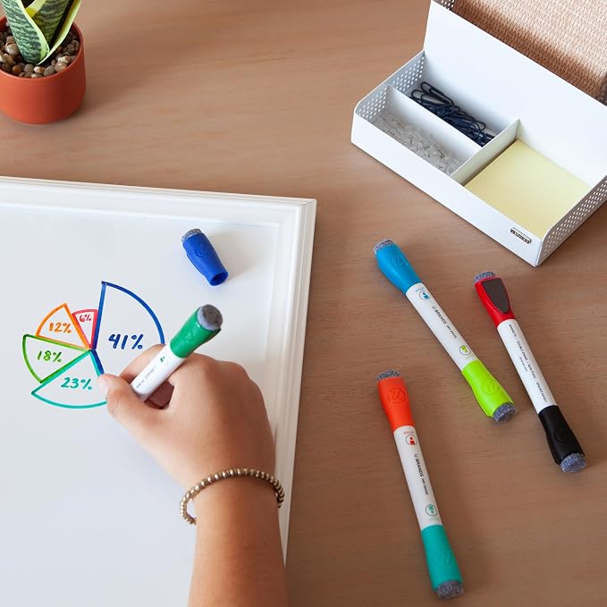 U Brands Dry Erase Markers, Double Ended Whiteboard Markers, Medium Bullet Tip - Image 7