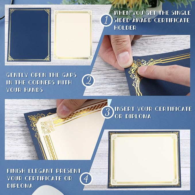 Kosiz 100 Pcs Single Sided Certificate Holders - Image 3