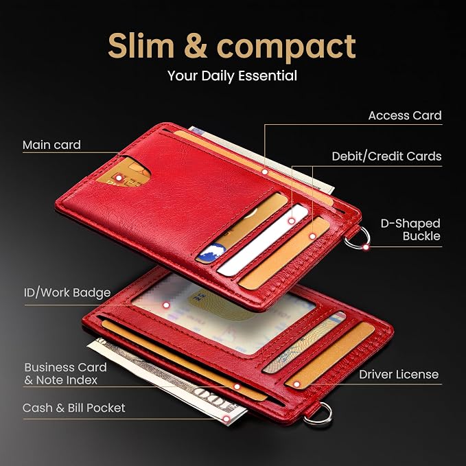 Mayski Slim Wallet, Credit Card Holder - Image 6