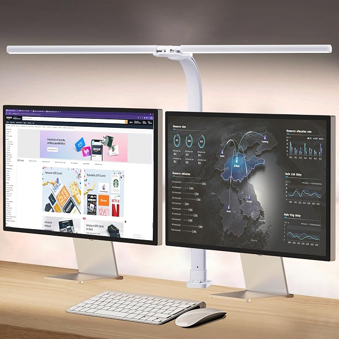 AKRRYR Led Desk Lamp for Home Office, 24W Bright Eye-Caring Desk Light by AKRRYR