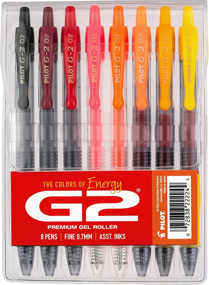 Pilot G2 Premium Gel Roller Pens, G2 Boost Red Pens Pack, The Colors of Energy by PilotCorporationofAmerica