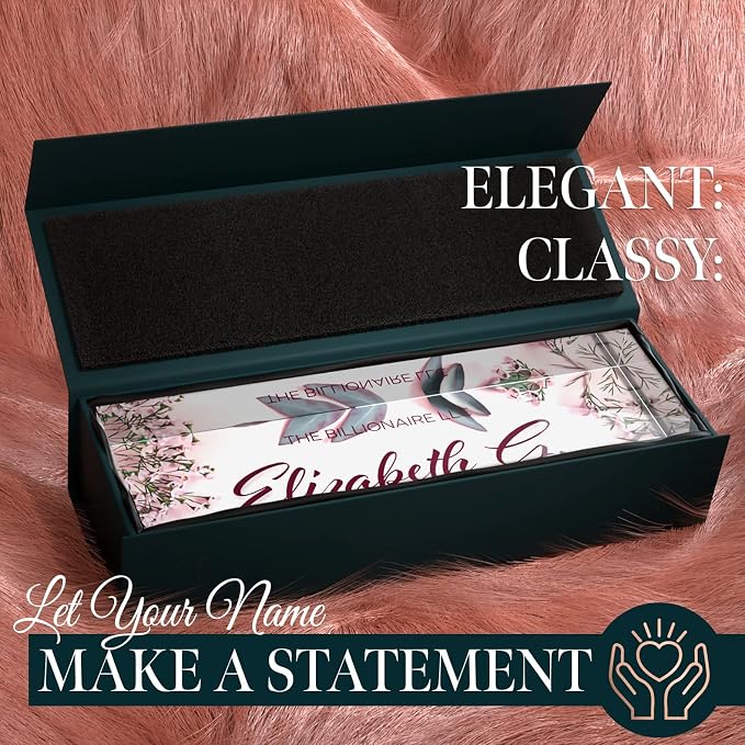 Desk Name Plate Personalized, Custom Name Plates, 2½/x8 Inches, Thick - Image 2