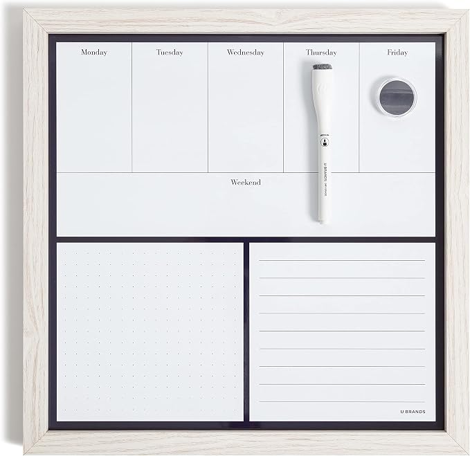 U Brands Rustic Weekly Dry Erase Board by UBrands