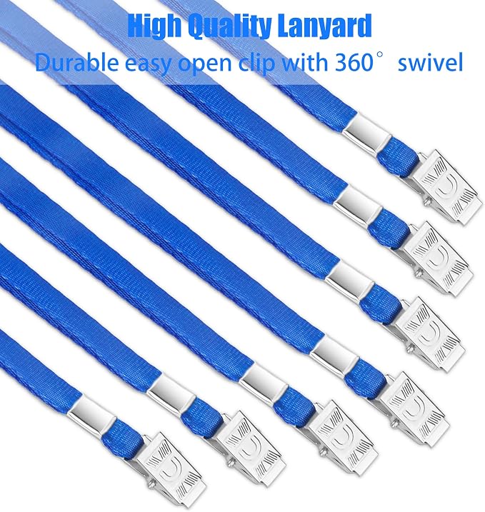 LOCONHA 100 Pack Blue lanyards Lanyards - Image 3