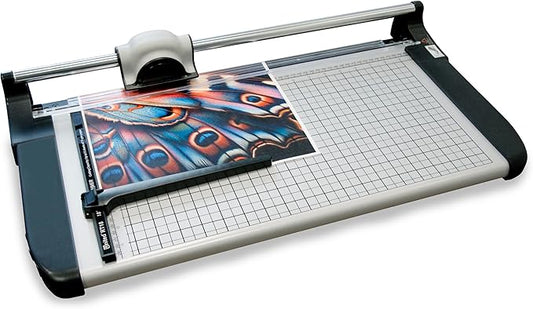 United Office Products RT18 Commercial Rotary Paper Trimmer, Sturdy Metal Base, 18" Cut Length, 15 Sheet Capacity, Paper Cutter for Offices, Schools and Crafts-DeskLoop Office
