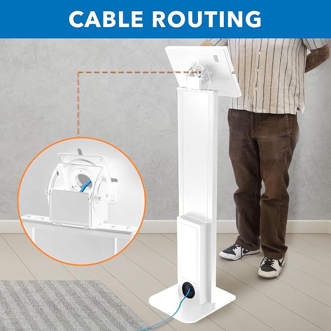 Mount-It! Anti-Theft iPad Floor Stand Kiosk, Locking Tablet Floor Stand - Image 6