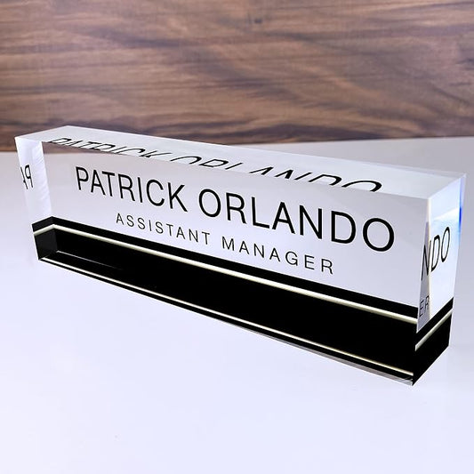 Artblox Office Desk Name Plate Personalized | Custom Name Plates by Artblox