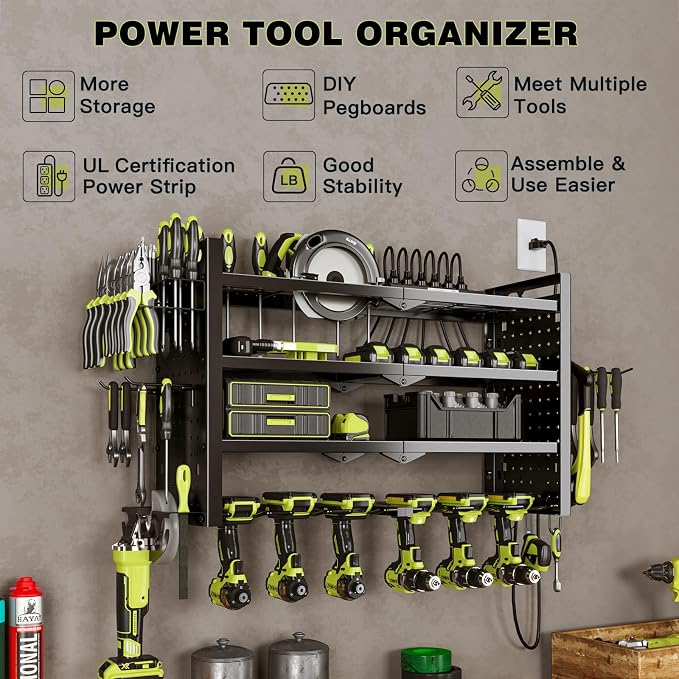 NattyDot Power Tool Organizer Wall Mount - Image 4