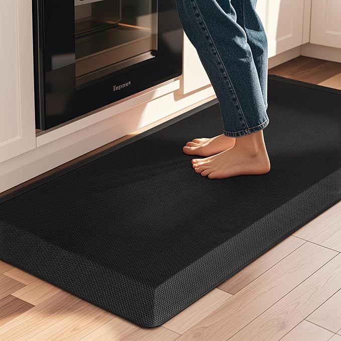 Anti Fatigue Kitchen Mats for Floor, 9/10 Extra Thick Cushioned Standing Desk Mat, Comfort Memory Foam Ergonomic Kitchen Rugs and Mats Non-Slip Waterproof for Office, Kitchen, Sink, 20" x 39"-DeskLoop Office