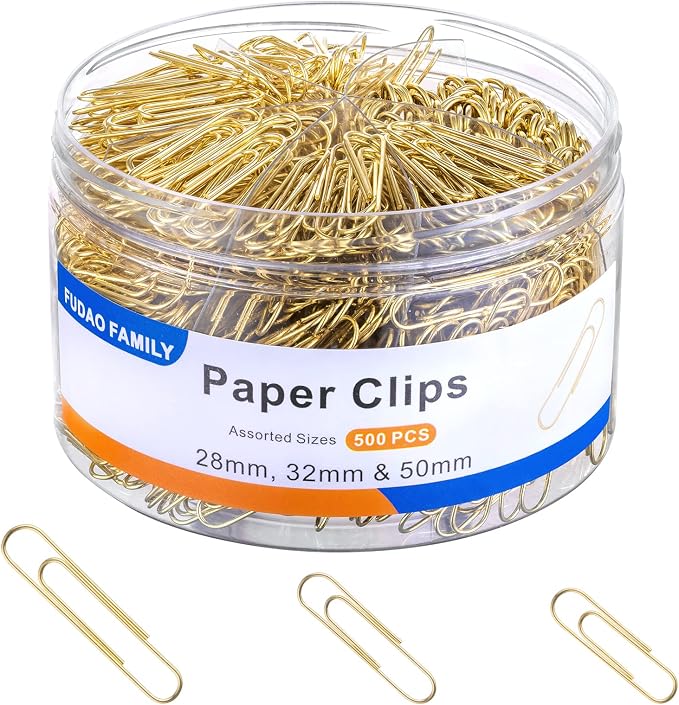 FUDAO FAMILY Assorted Sizes Paper Clips by FUDAOFAMILY