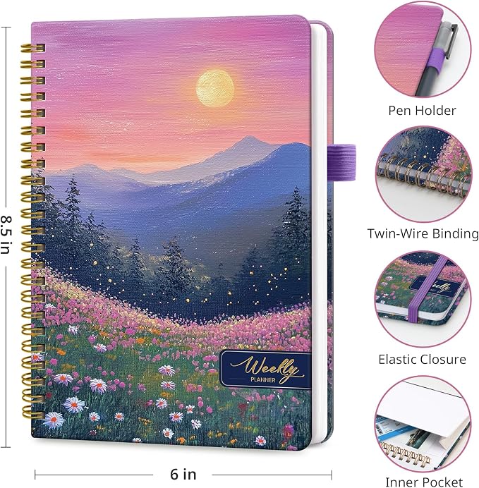 Taja Undated Weekly Planner, Weekly To Do List Notebook - Image 3