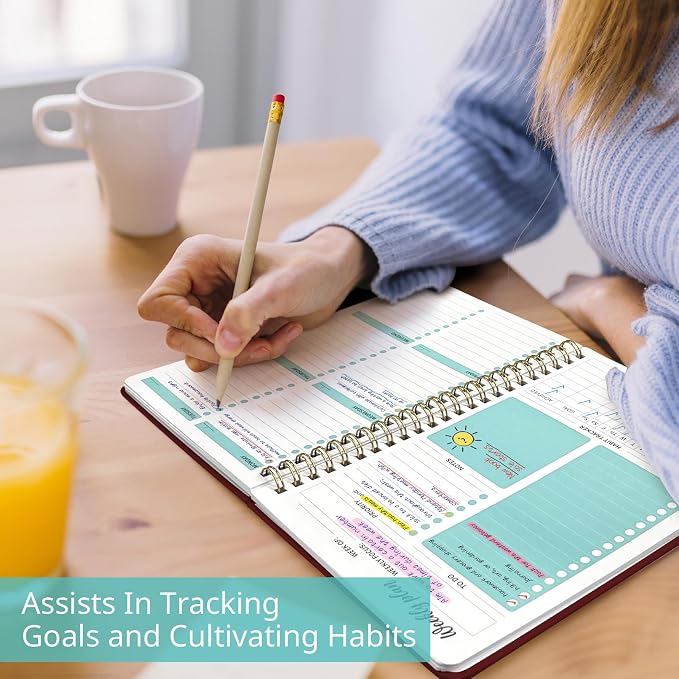 Taja Undated Weekly Planner, Weekly To Do List Notebook - Image 4