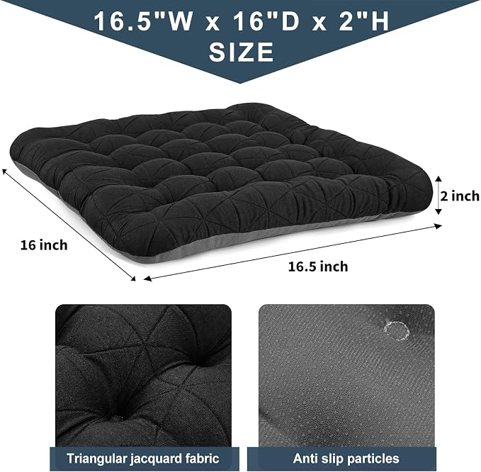 BUYUE Good Support Office Chair Cushion, Luxury Jacquard - Image 3