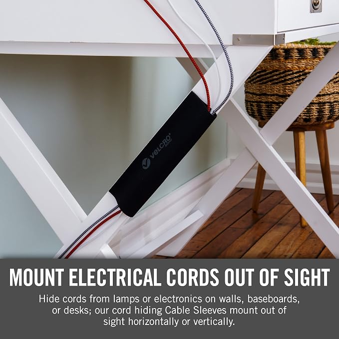 VELCRO Brand VEL-30797-USA Mountable Cable Sleeve | Cord Management Mounts on - Image 8