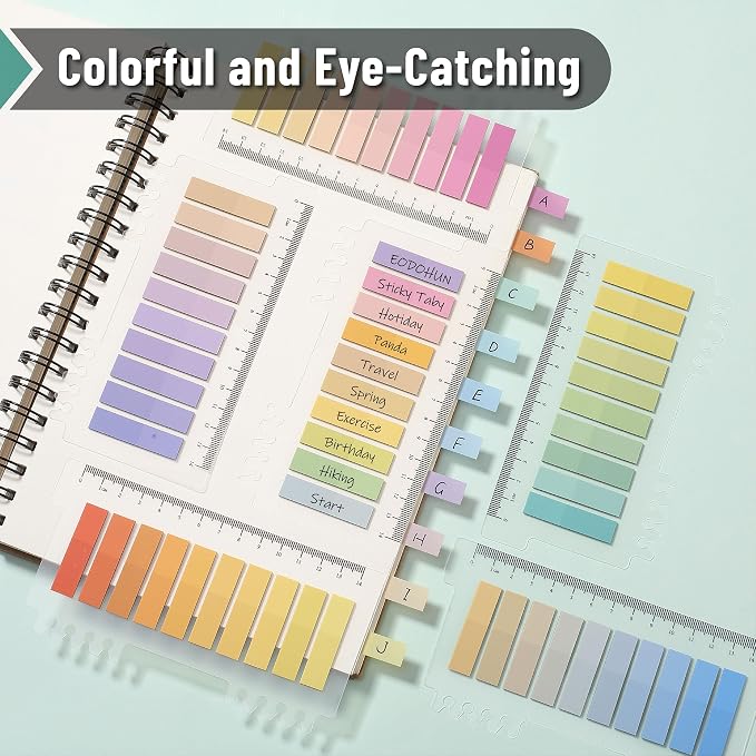 Mr. Pen- Colorful Sticky Tabs, 16 Sets, Translucent Page Markers | - Image 5